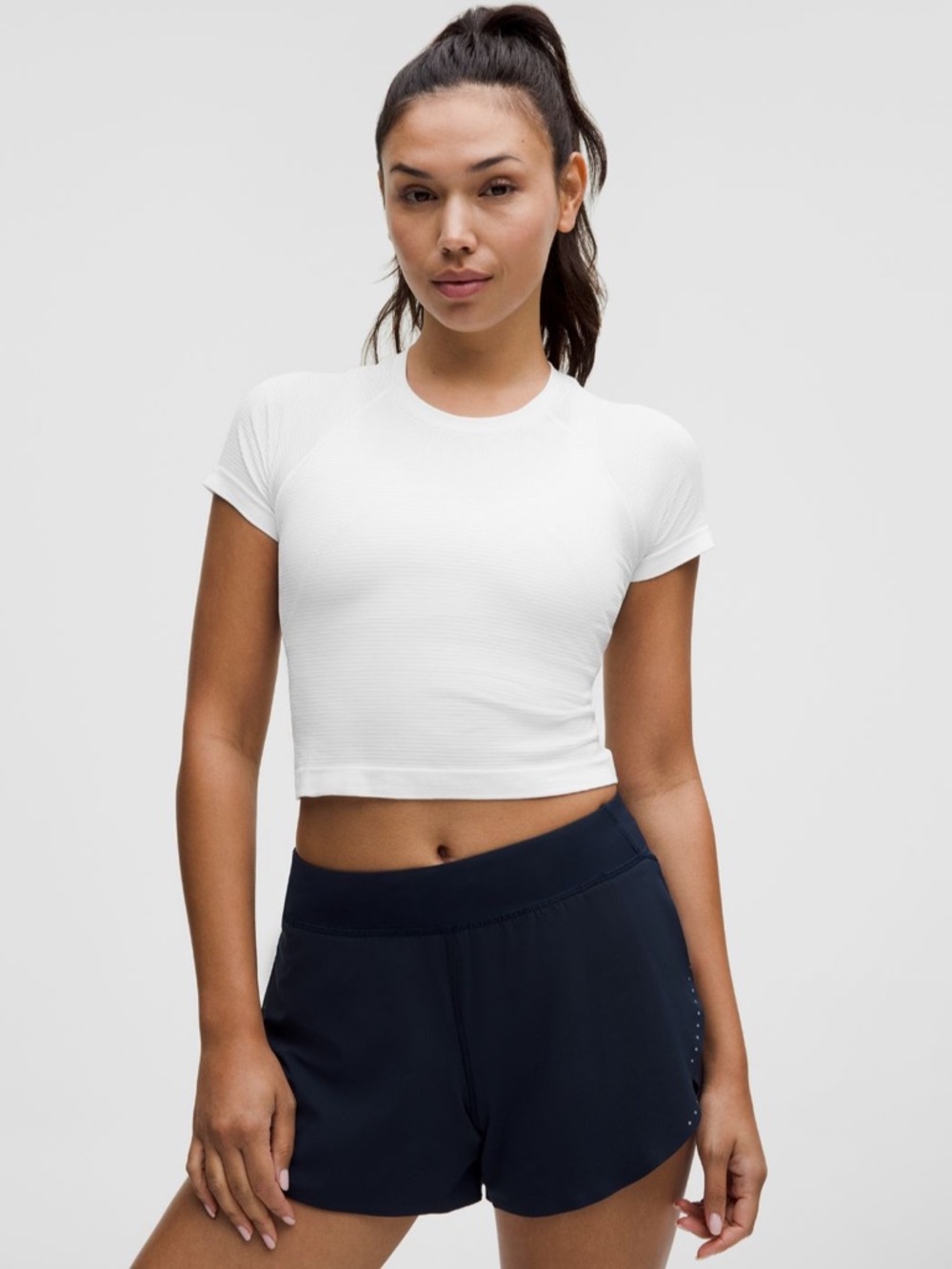 Lululemon Swiftly Tech Cropped Short-sleeve shirt 2.0
